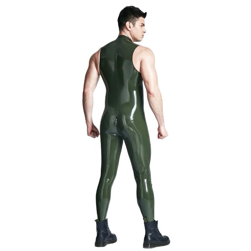 Combinaison Latex sans Manches Homme