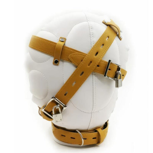 Witte BDSM Leren Kap