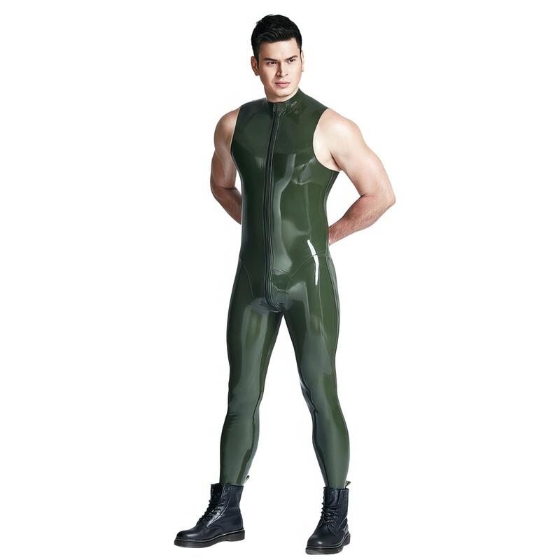 Combinaison Latex sans Manches Homme