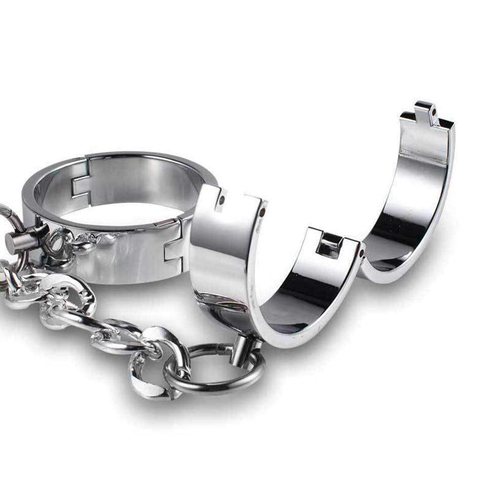 menottes bdsm acier
