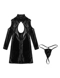 Robe Courte Similicuir