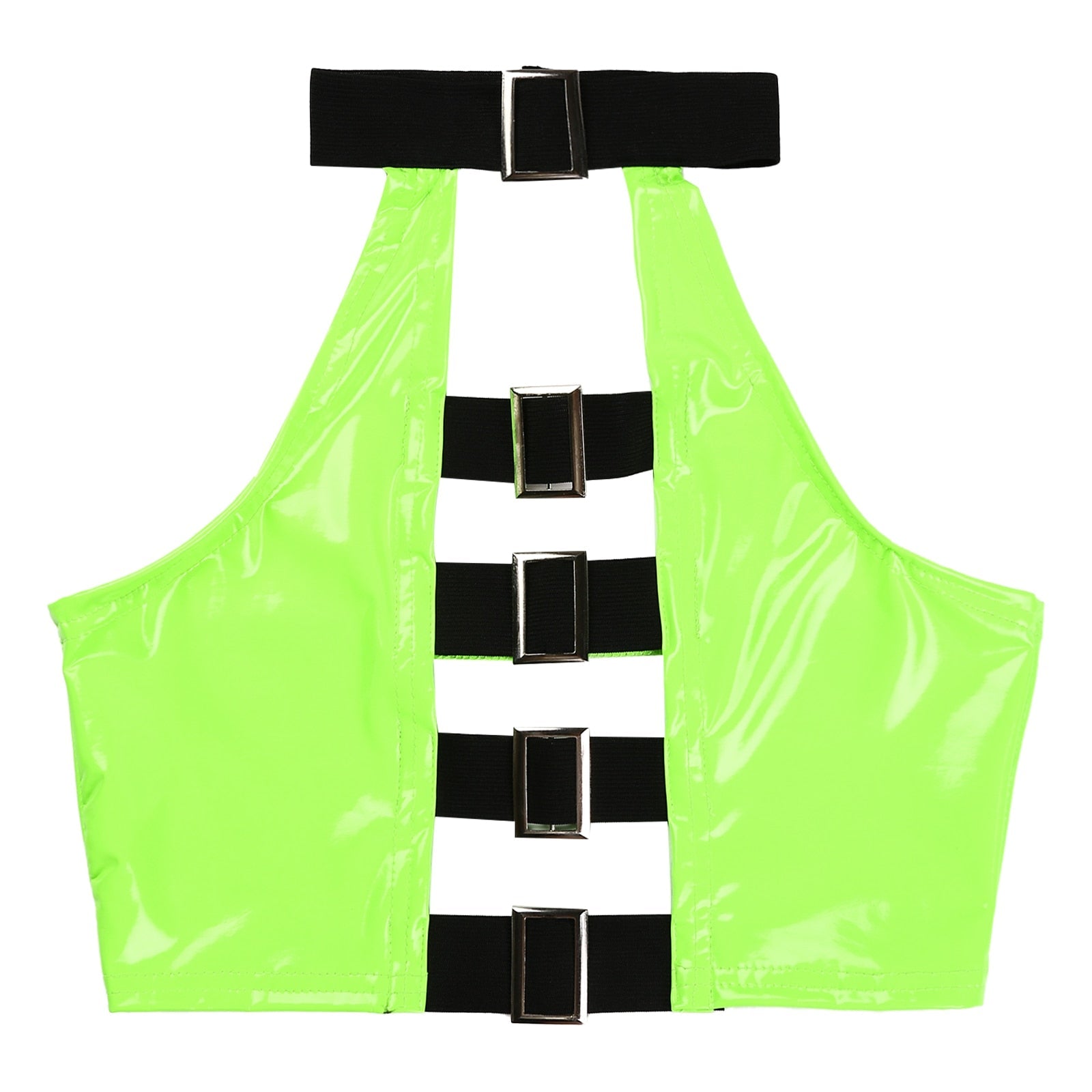 Crop Top Vinyle Dos Nus