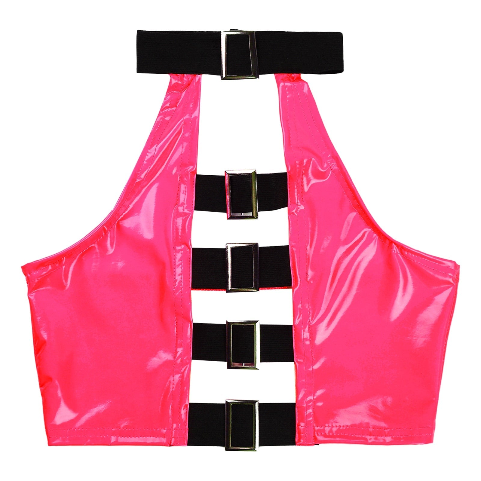 Crop Top Vinyle Dos Nus