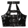 Crop Top Vinyle Dos Nus
