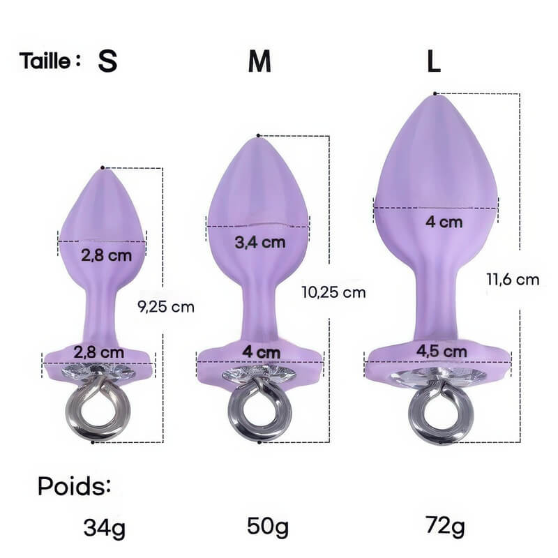Plug Anal Silicone Fleur