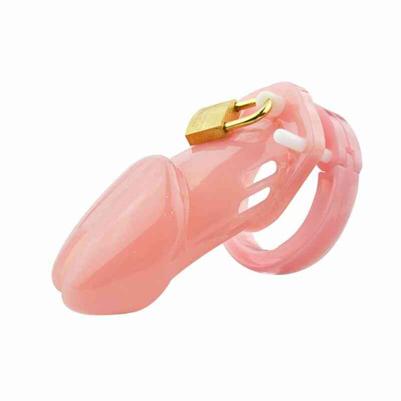 Cage de chasteté rose CB6000