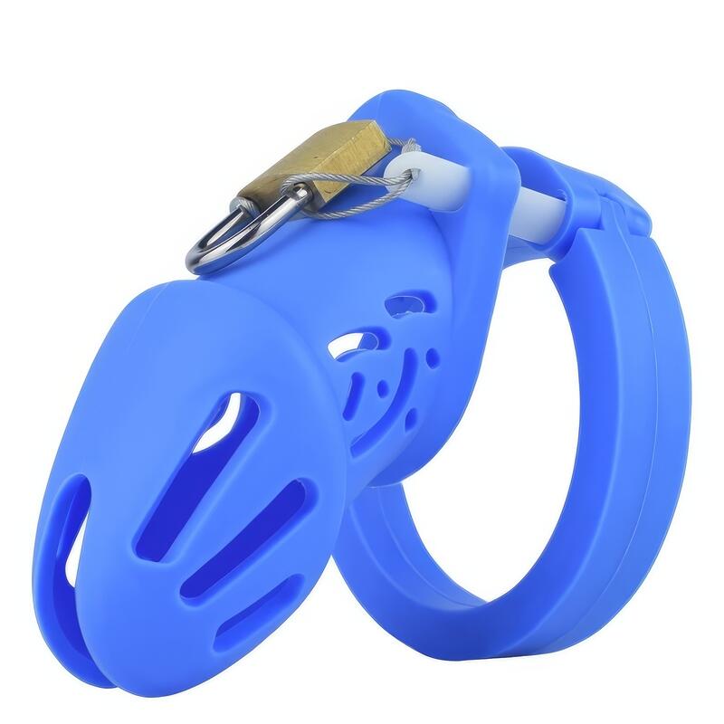 Cage de Chasteté Sissy Bleu