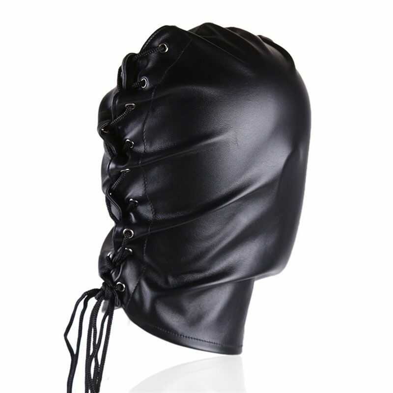 Cagoule BDSM Zip noir