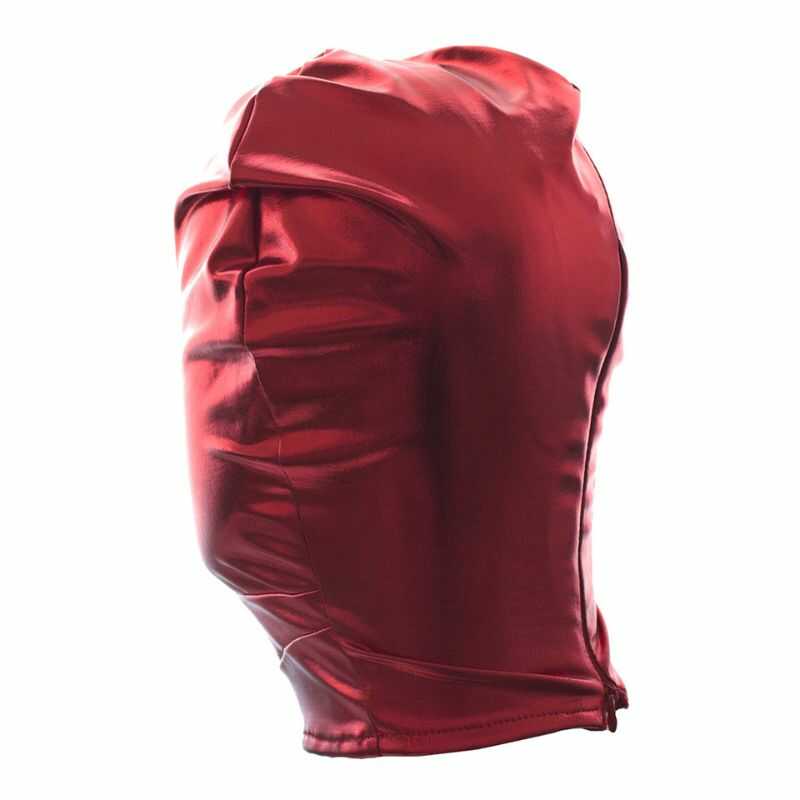 Cagoule Bondage Basique Rouge