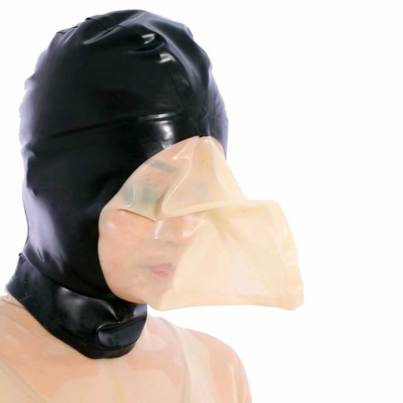 Cagoule Latex jeu de Respiration