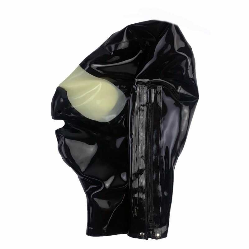 Cagoule Latex Noir Soumis