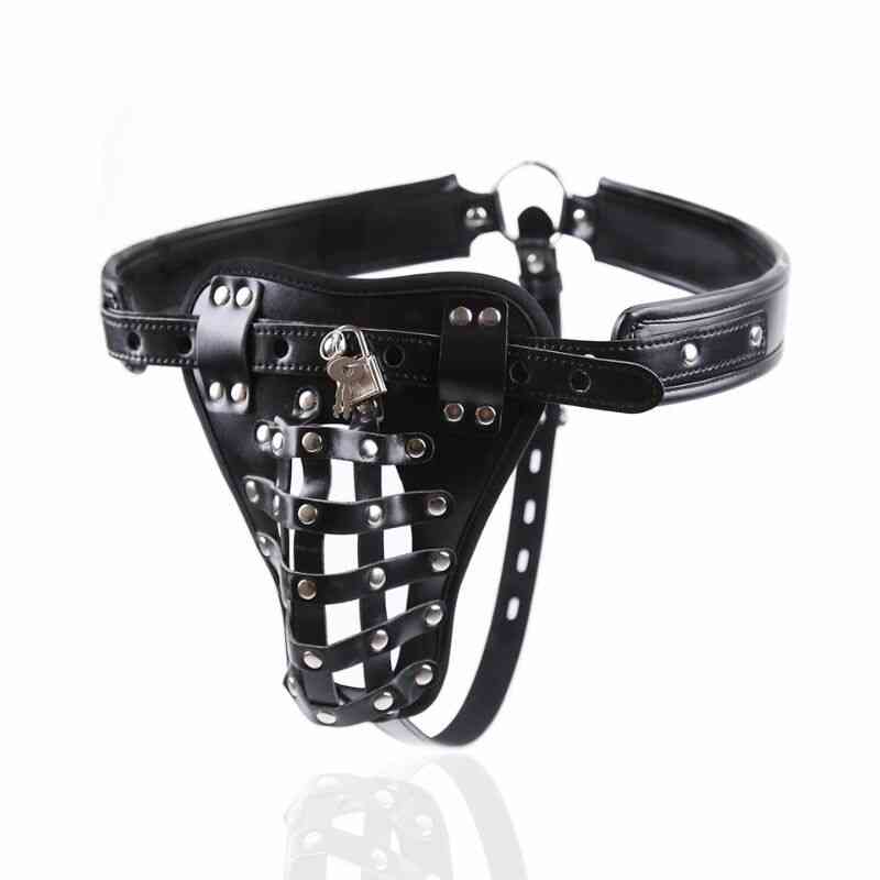 Ceinture de chasteté cuir homme