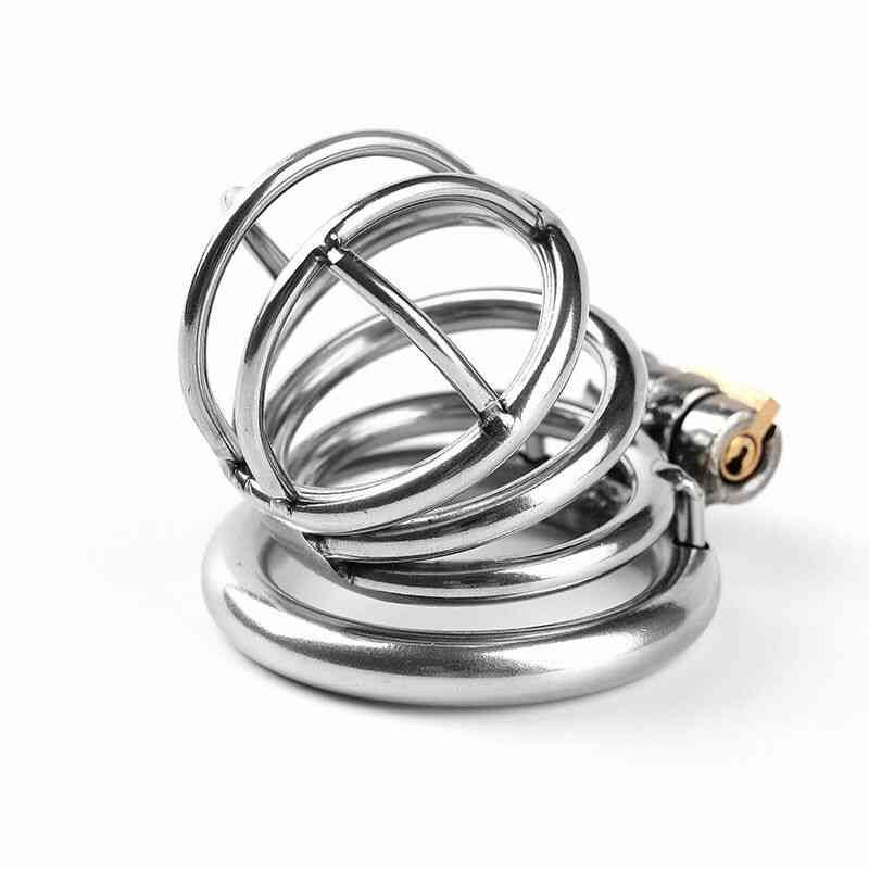 Cocu cage de chasteté avec deux anneaux