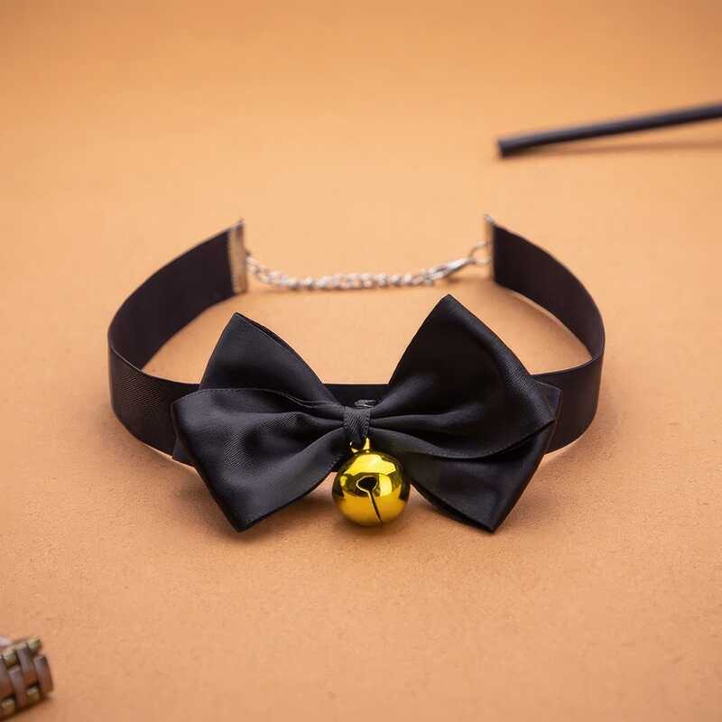 Collier BDSM avec Nœud Papillon
