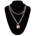 Collier Cadenas Plaqué Or