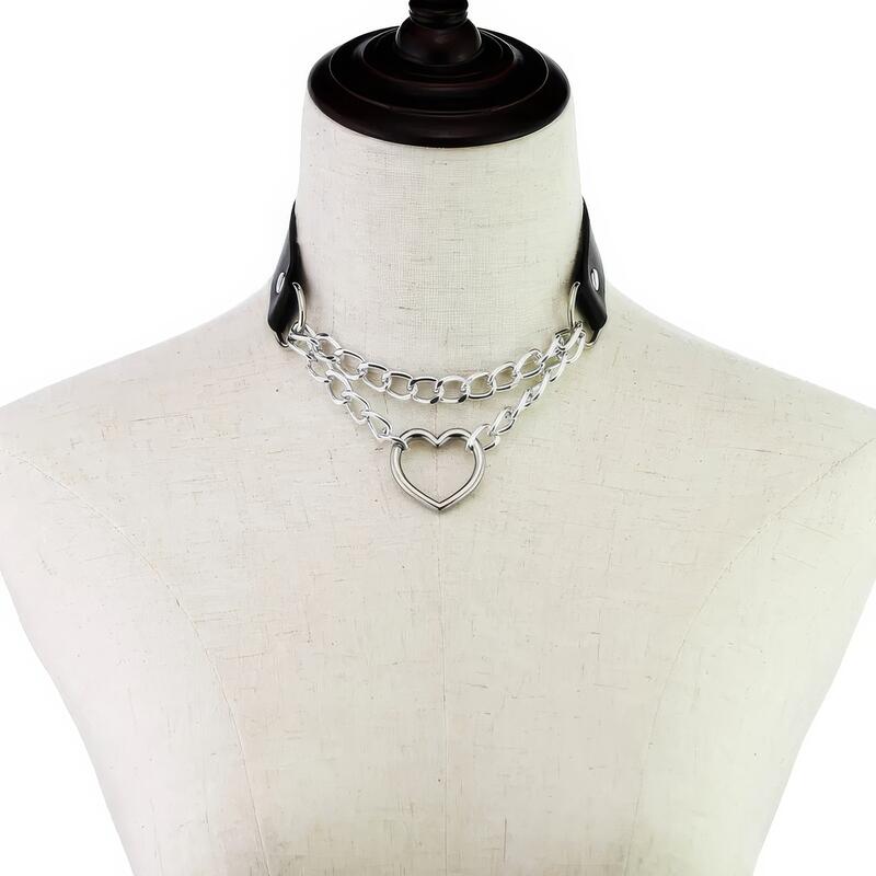 Collier Chaîne Cœur Femme