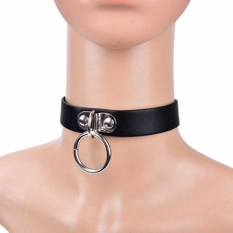 Collier D'appartenance BDSM cuir