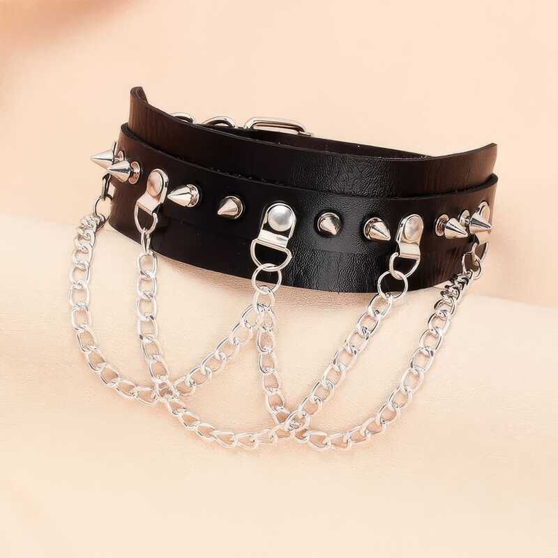 Collier Gothique Chaîne Femme