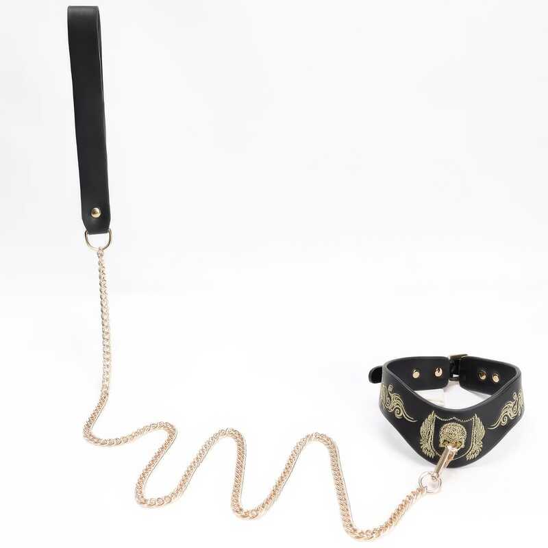 Collier Laisse Tête de Mort