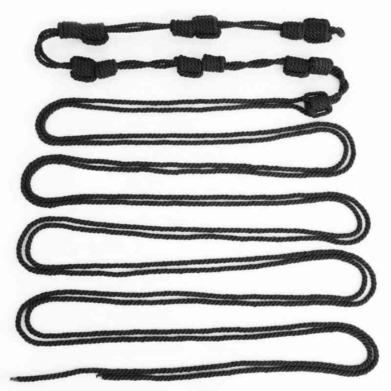 Corde de Bondage Nouée en Noir