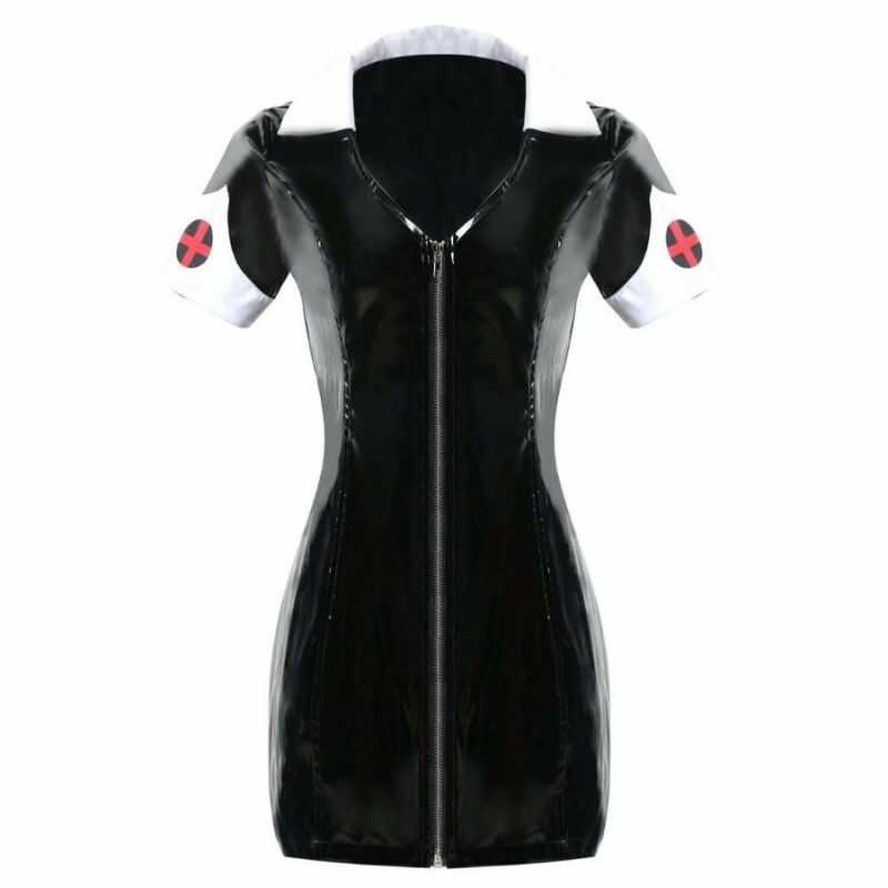 Costume Infirmière Noir Femme