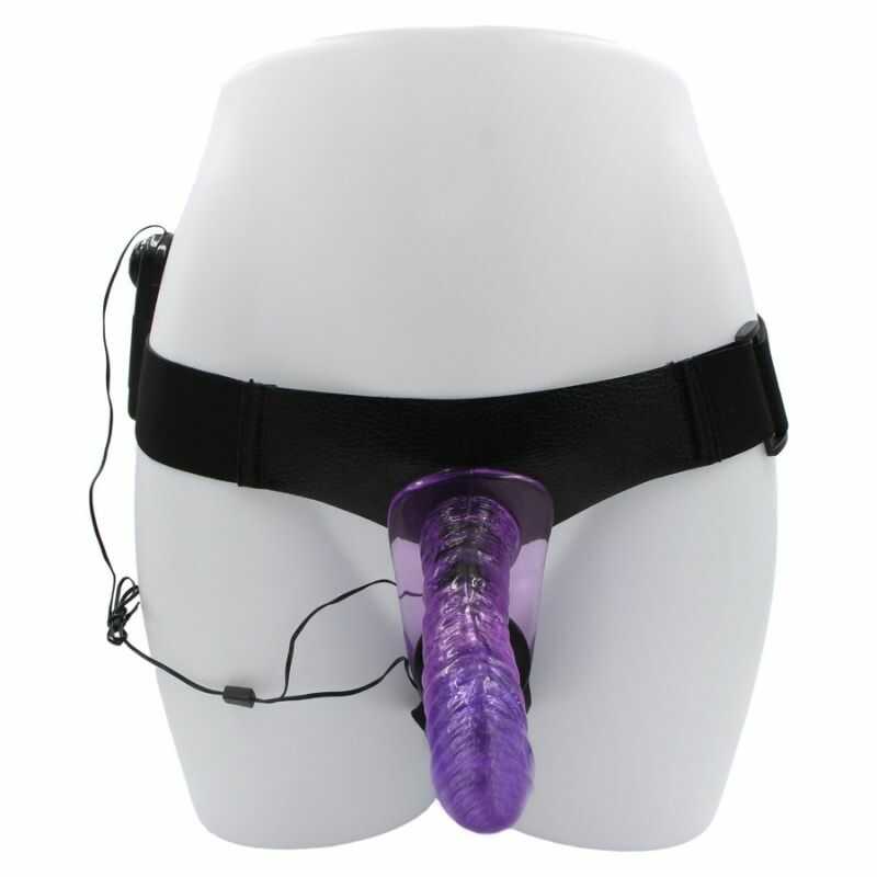 Double Gode Ceinture Vibrant en violet