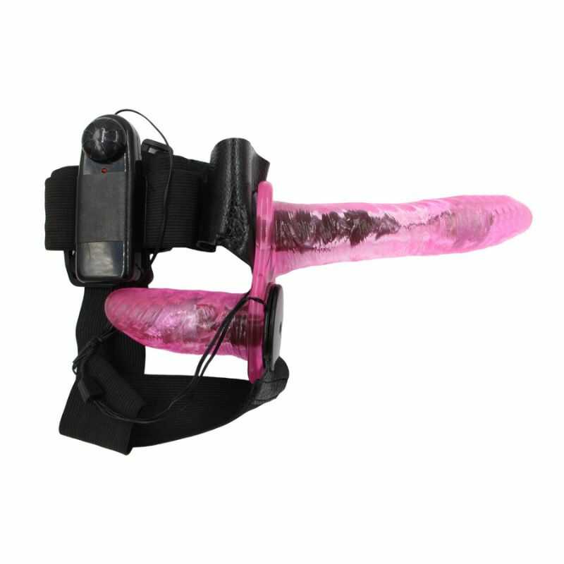 Double Gode Ceinture Vibrant Rose