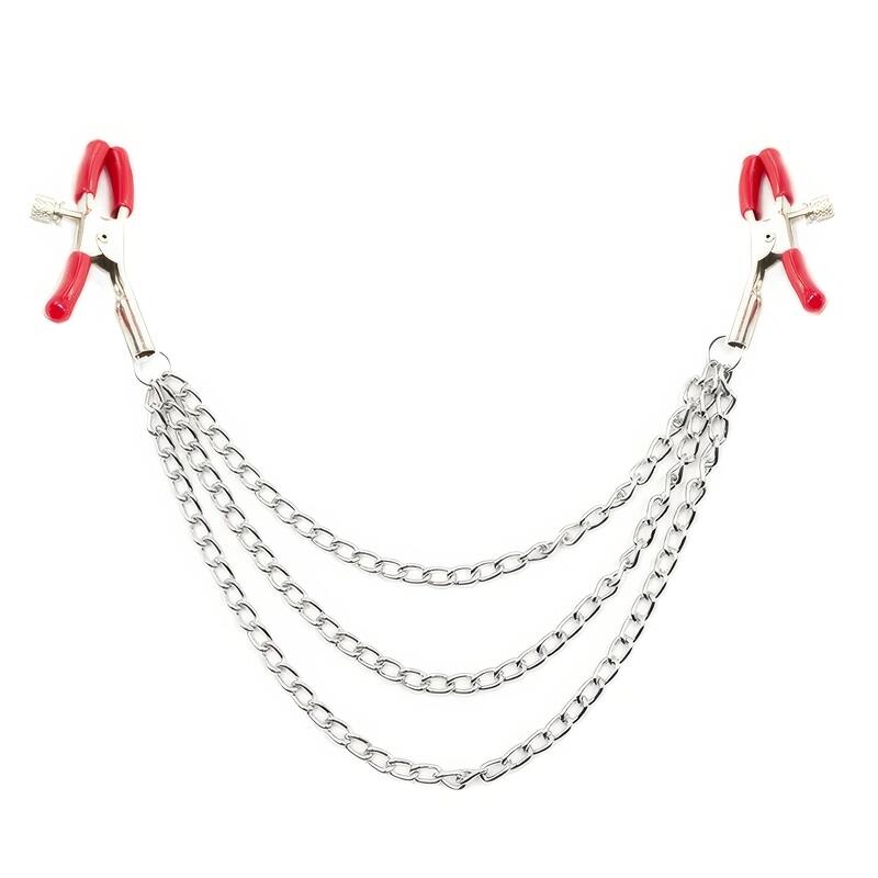 Pinces Tétons Triple Chaîne