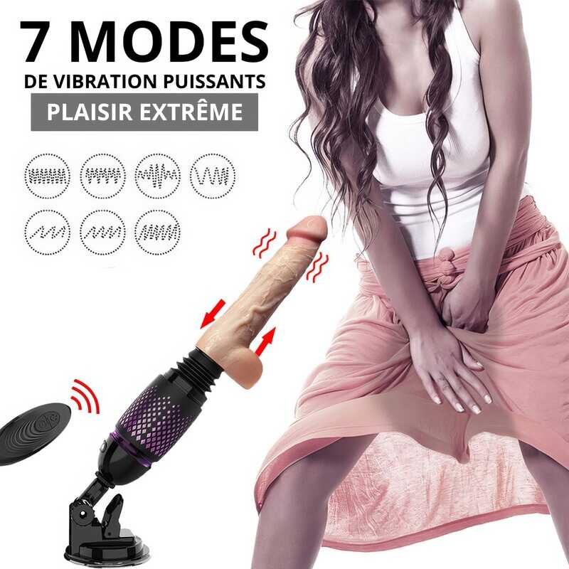 Sex Machine Gode Télescopique