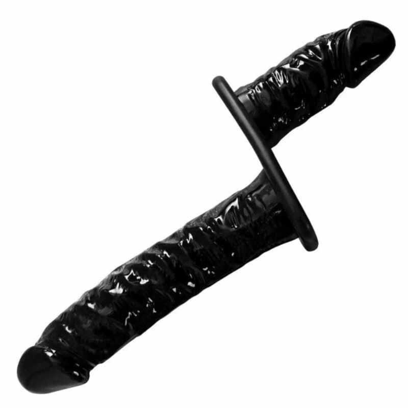 Gode Ceinture Double noir Vibrant