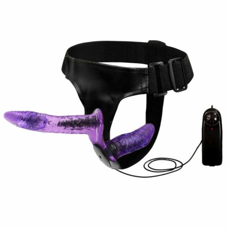 Gode Ceinture Double Vibrant