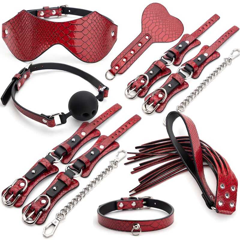Kit BDSM Croco Rouge