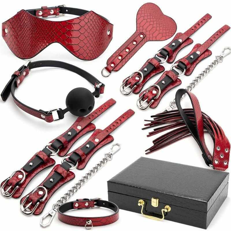 Kit BDSM Crocodile Rouge