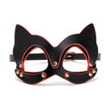 Masque BDSM Luxe Noir et Rouge