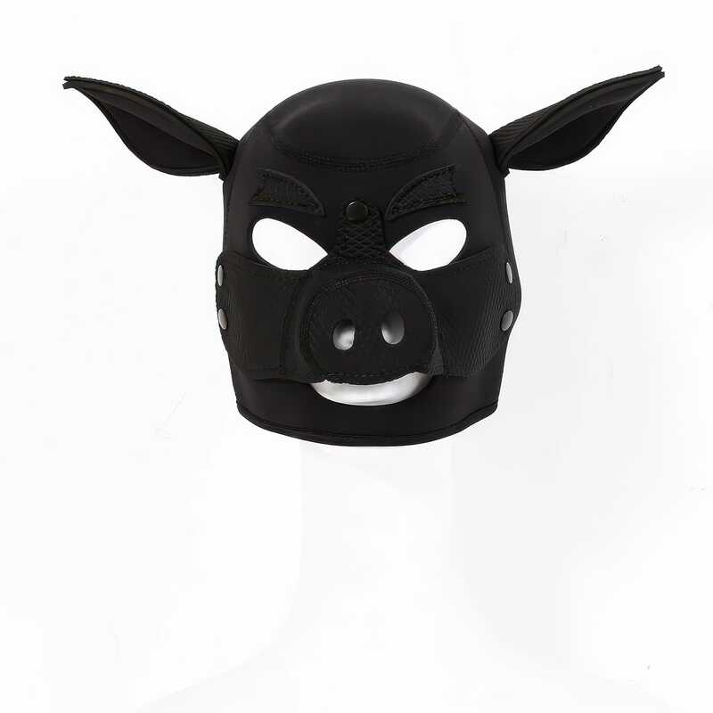 Masque Cochon Noir BDSM