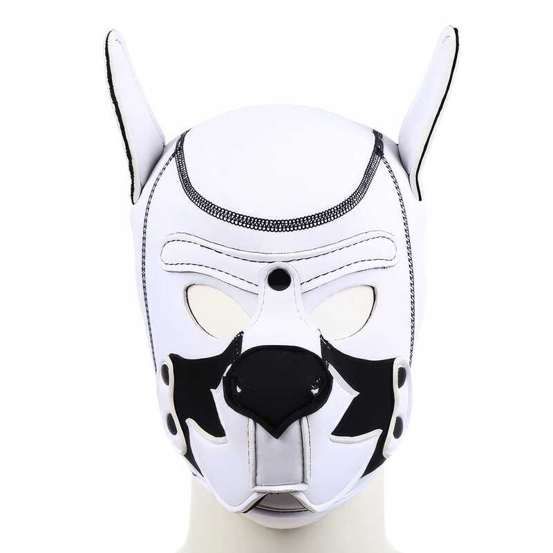 Masque sado Chien Blanc