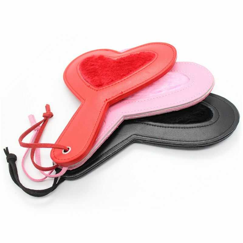Paddle BDSM en forme de Coeur