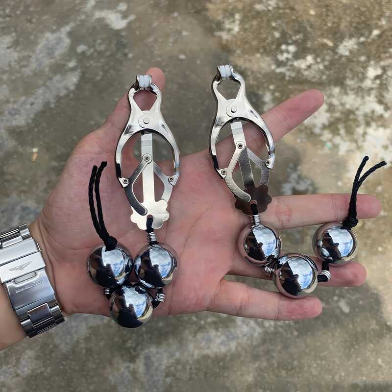 Pinces Tétons Lourdes trois boule