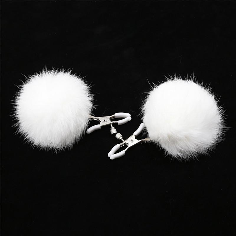 pinces-tetons-fourrure-blanc