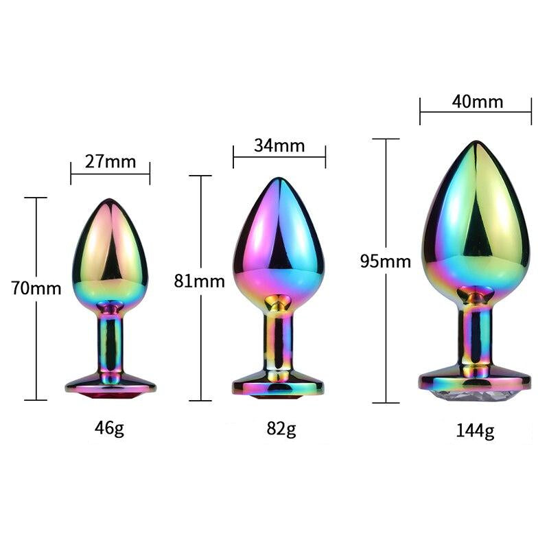 plug-anal-metal-multicolore