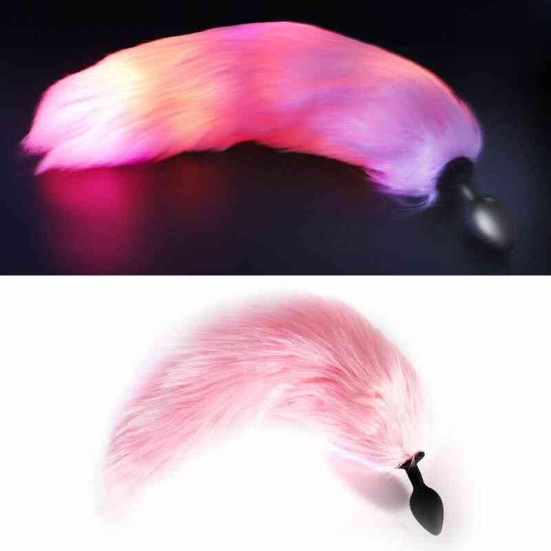 Plug anal queue de renard lumineux