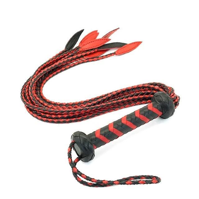fouet sm cuir rouge