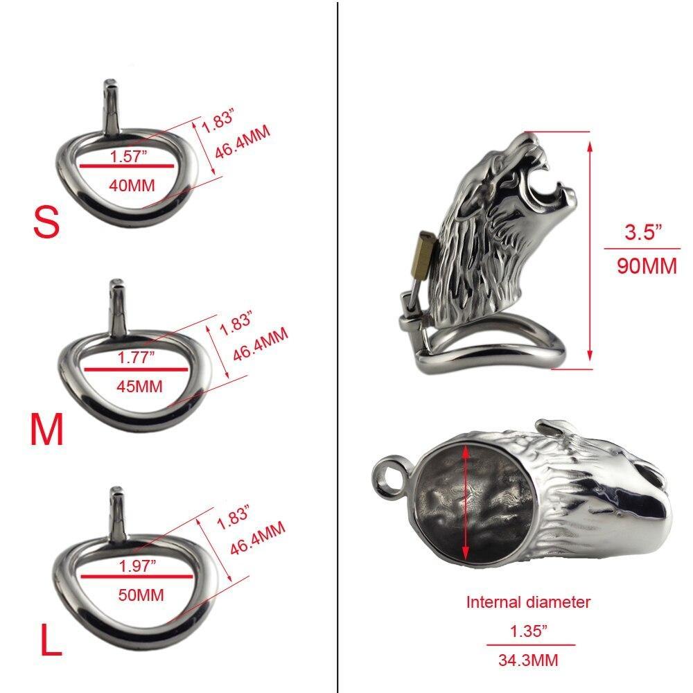 Cage de Chasteté Lion Acier