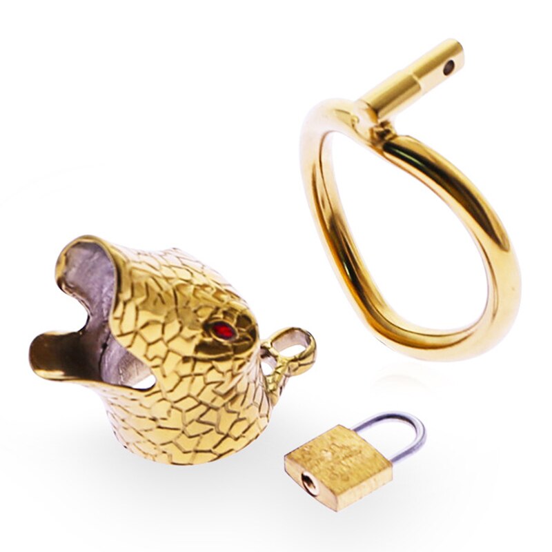 Cage de Chasteté Golden Snake