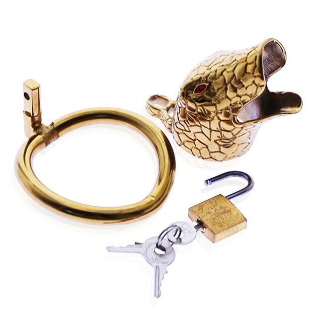 Cage de Chasteté Golden Snake