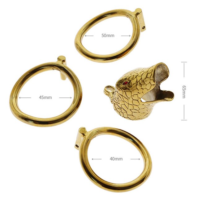 Cage de Chasteté Golden Snake