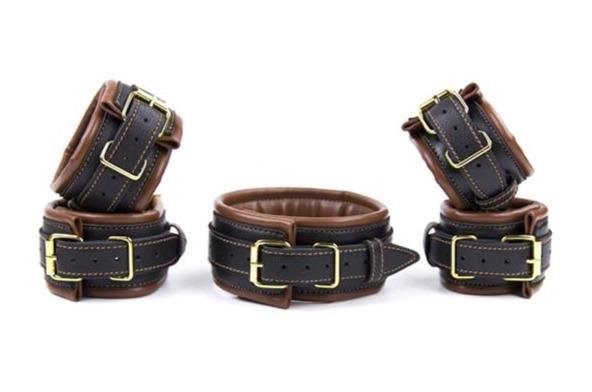 Kit Bdsm Placcato Oro