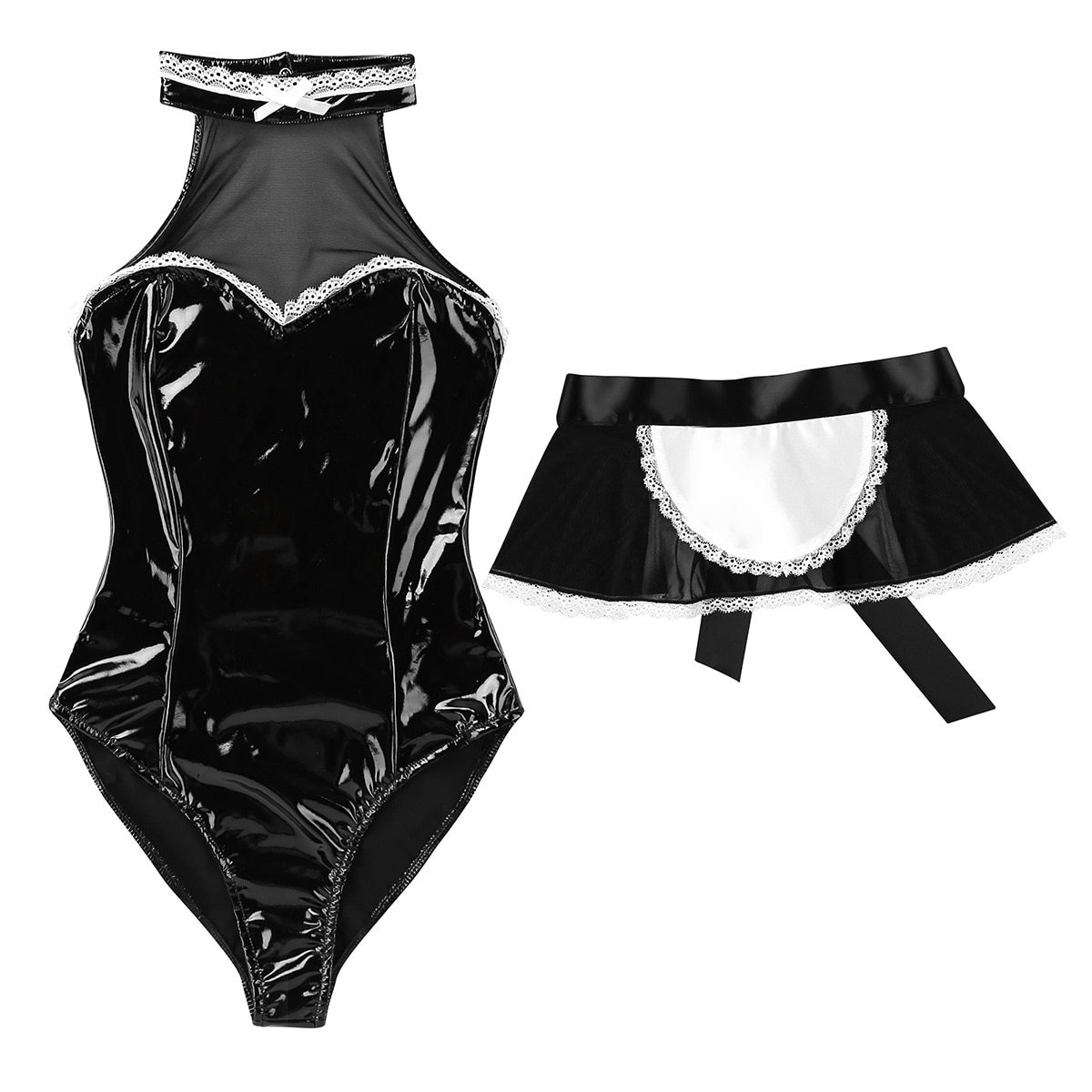 Tenue Soubrette Vinyle & Dentelle