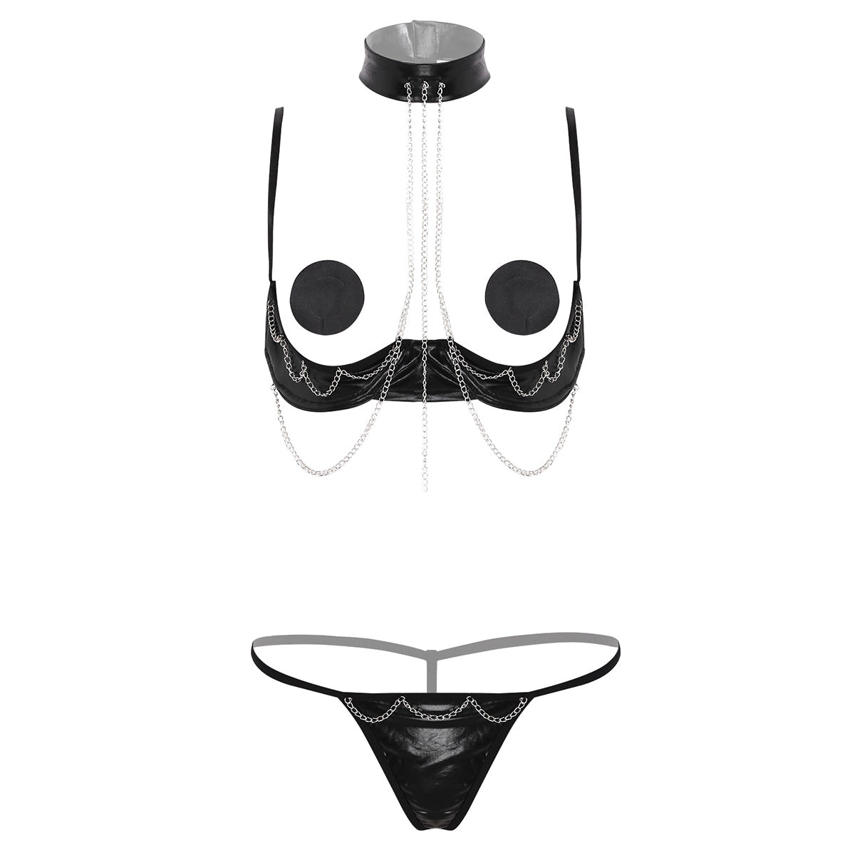 Lingerie Vinyle Cache Tétons