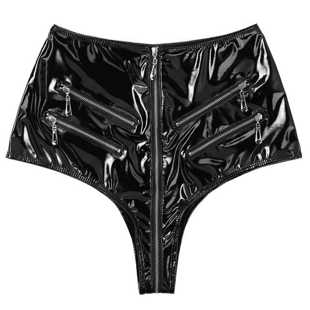 Culotte Vinyle Taille Haute